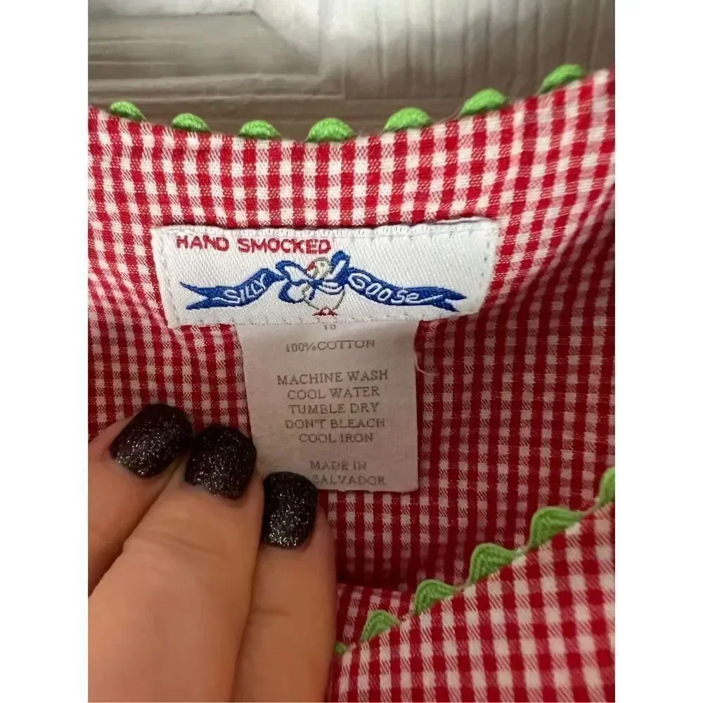 Mother Goose Smcoked Girls Dress Size 10